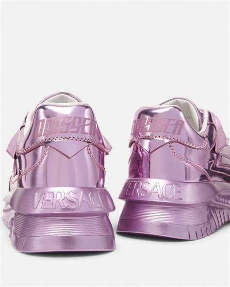 versace collection metallic sneakers